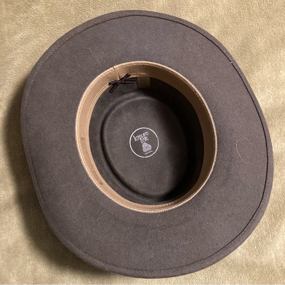NWOT Vintage Broner 100% Wool Fedora Size L main image 3